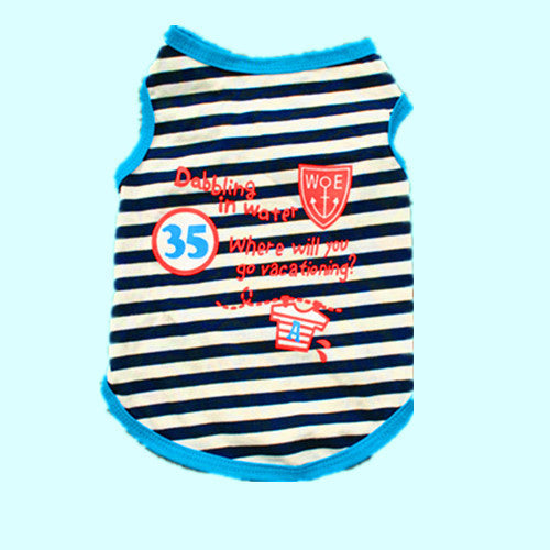 Cute Cotton striped breathable t-shirt for your FurBuba