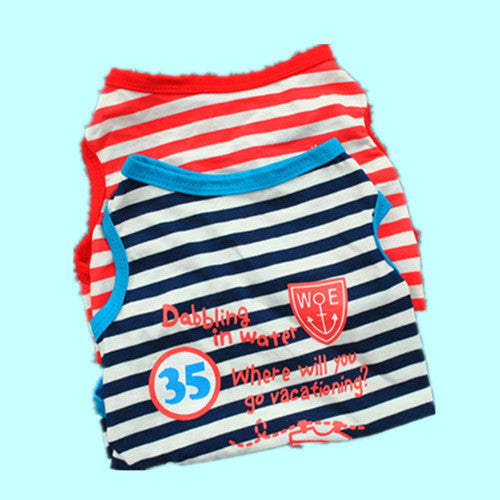 Cute Cotton striped breathable t-shirt for your FurBuba