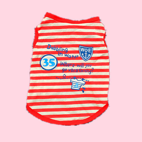 Cute Cotton striped breathable t-shirt for your FurBuba