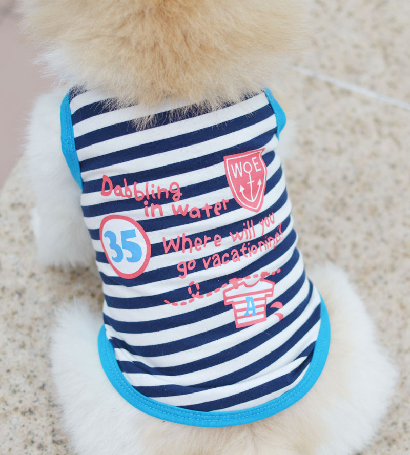 Cute Cotton striped breathable t-shirt for your FurBuba