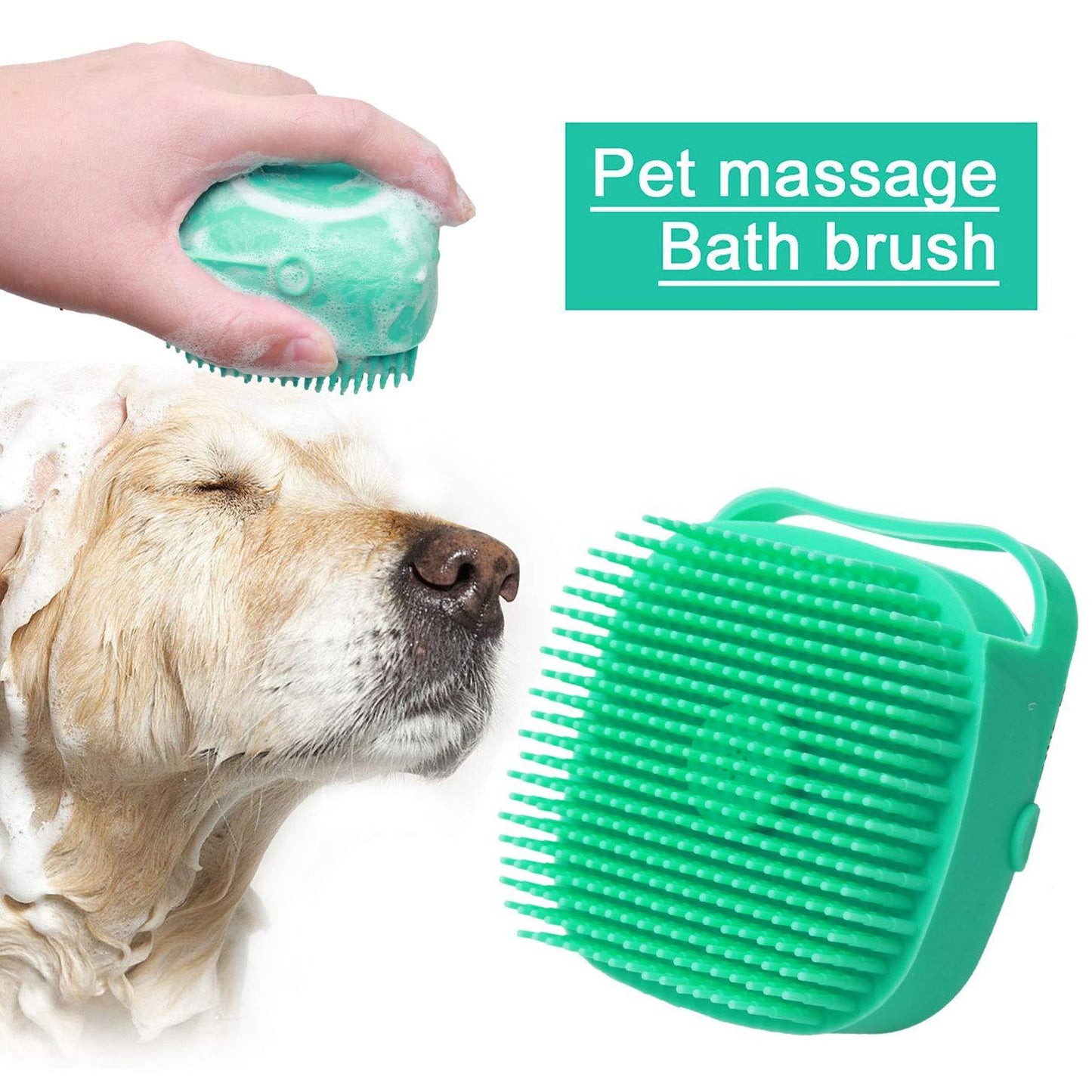 Dog/Cat Shampoo Massager Brush/Comb for Grooming
