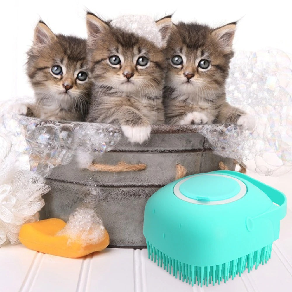 Dog/Cat Shampoo Massager Brush/Comb for Grooming