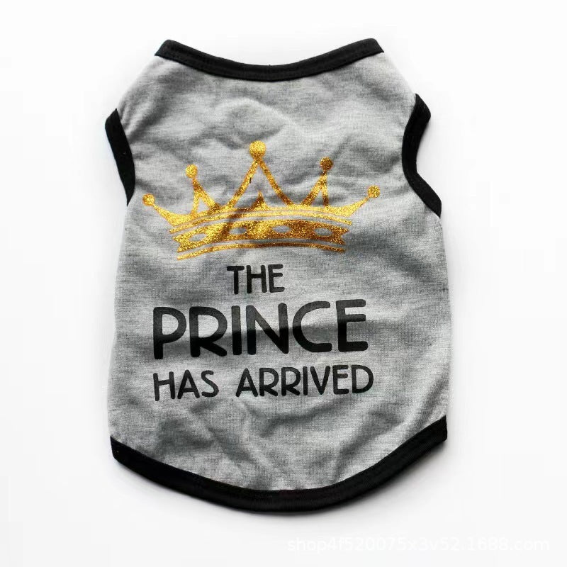 Prince and Princess Puppy Spring And Summer Breathable Vest