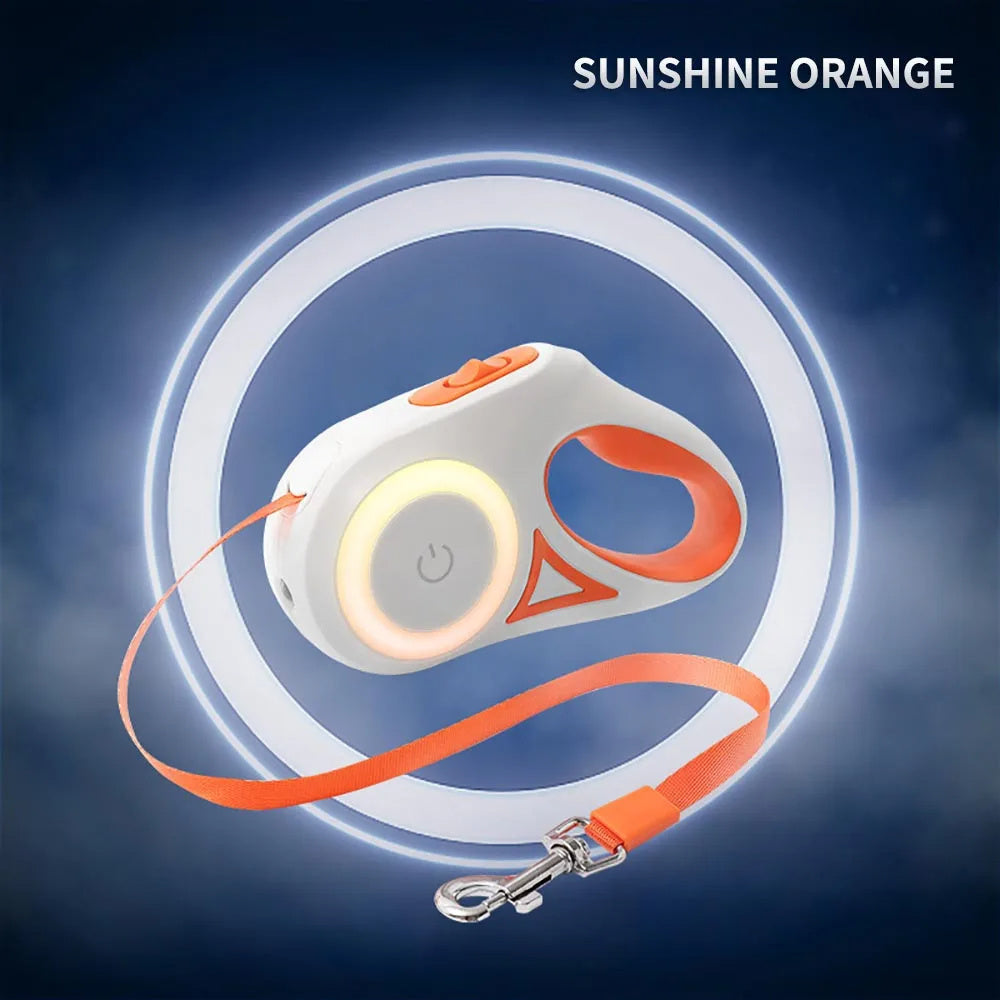 Light Retractable 3 And 5M Dog Leash