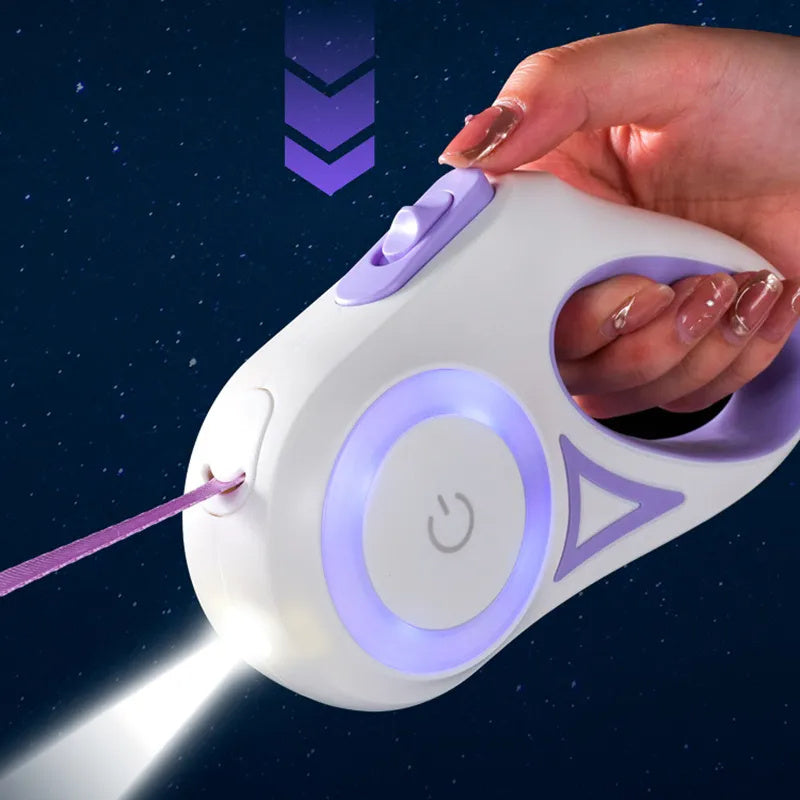 Light Retractable 3 And 5M Dog Leash