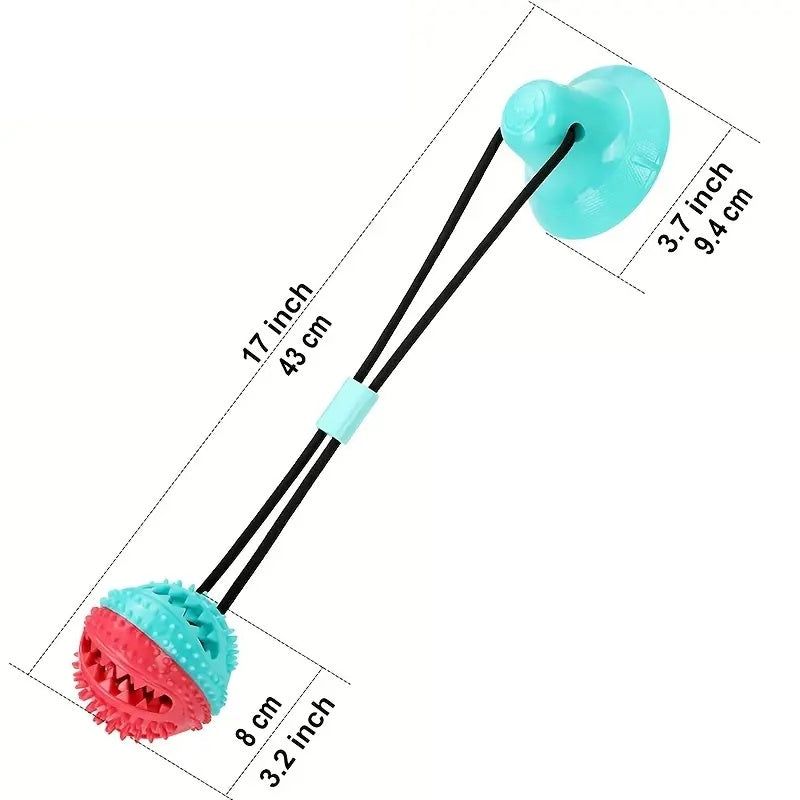 Dog Toys For Aggressive Chewers - Interactive Teething Boredom And Stimulating Tug Of War Suction Cup