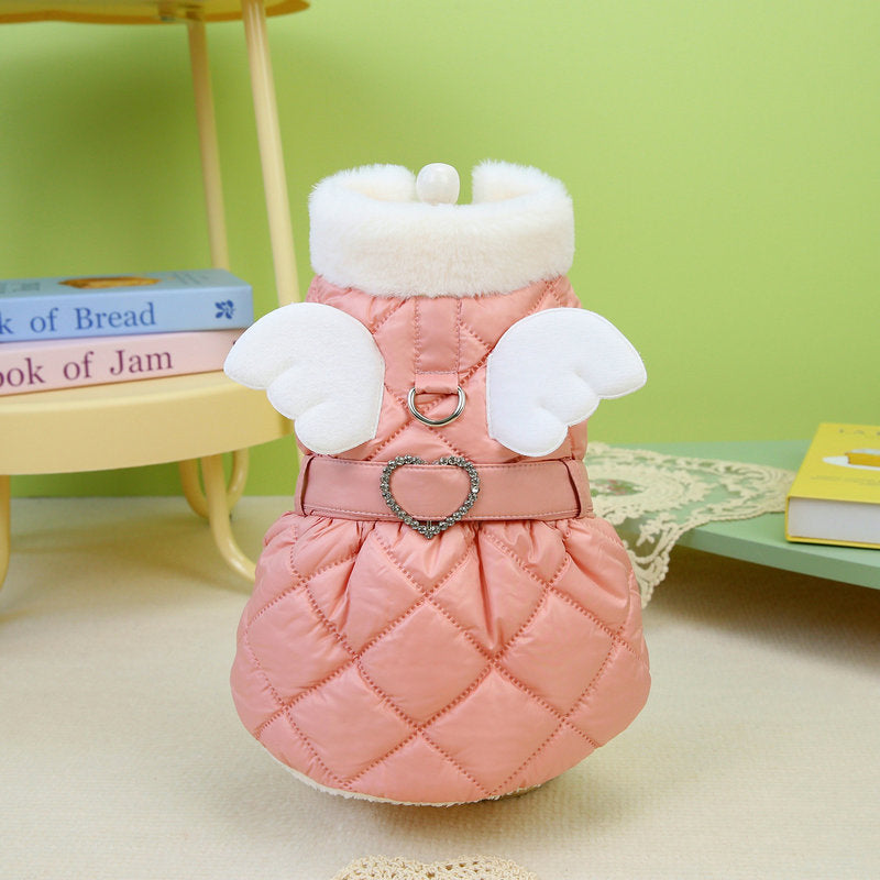 Cute Angel Thickened Cotton Skirt for Pets