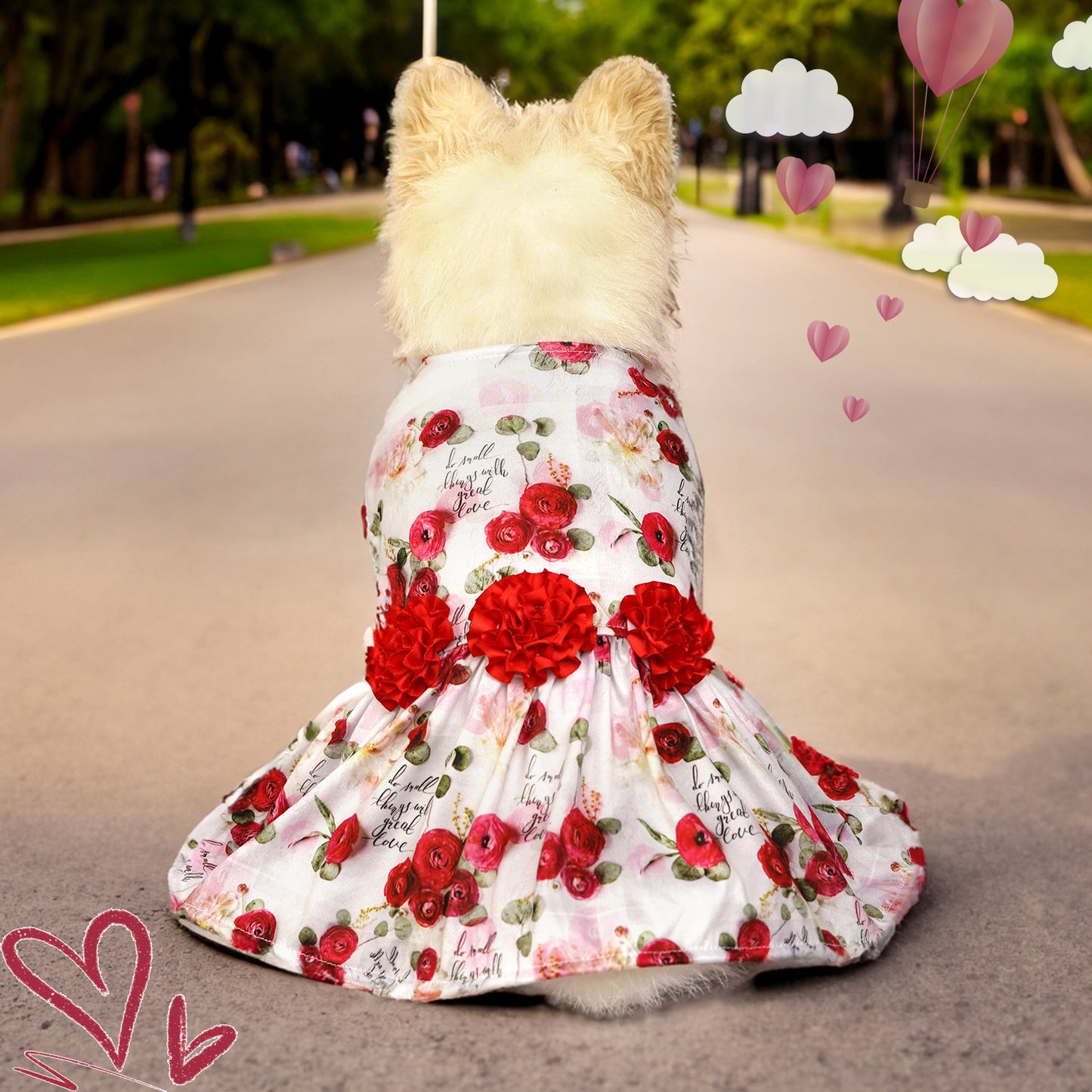 Creative and Cute Printed Dogs And Cats Skirt