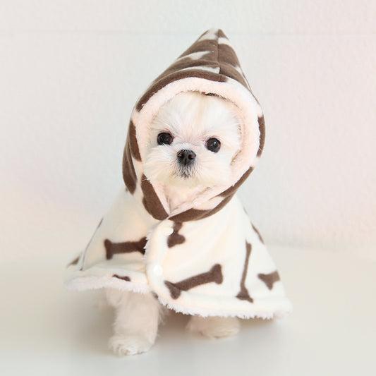 Cutest Thickened Fleece-lined Pet Shawl