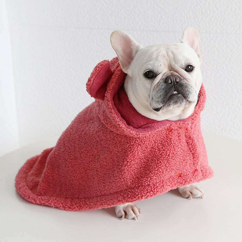 Cutest Thickened Fleece-lined Pet Shawl
