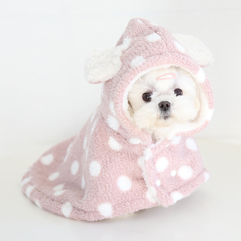 Cutest Thickened Fleece-lined Pet Shawl