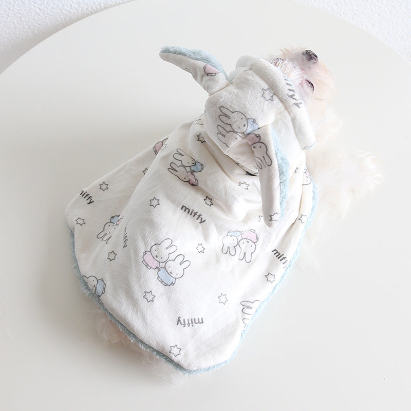 Cutest Thickened Fleece-lined Pet Shawl