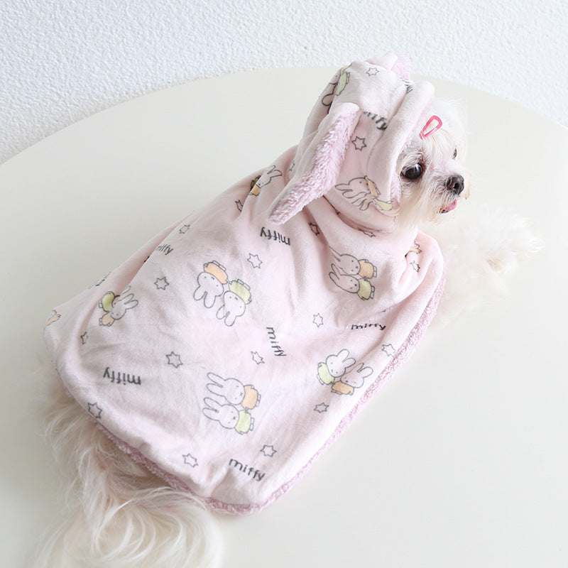 Cutest Thickened Fleece-lined Pet Shawl
