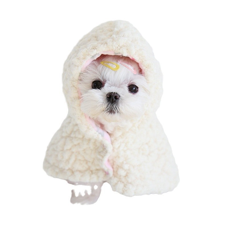 Cutest Thickened Fleece-lined Pet Shawl