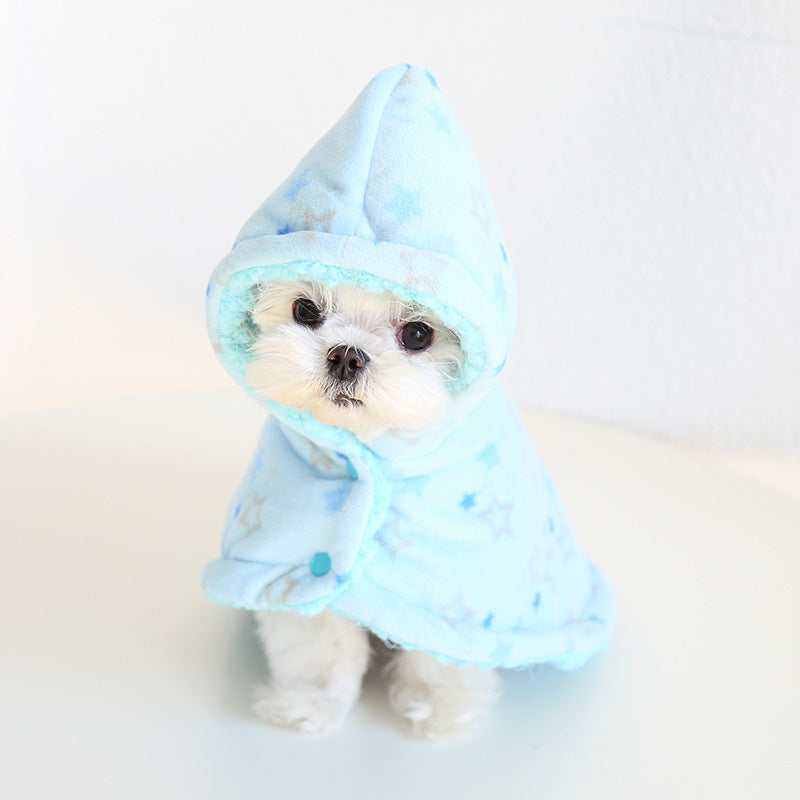 Cutest Thickened Fleece-lined Pet Shawl