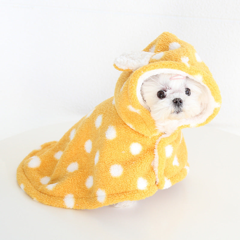 Cutest Thickened Fleece-lined Pet Shawl