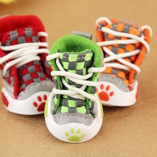 Small and Warm Colorful Dog Shoes