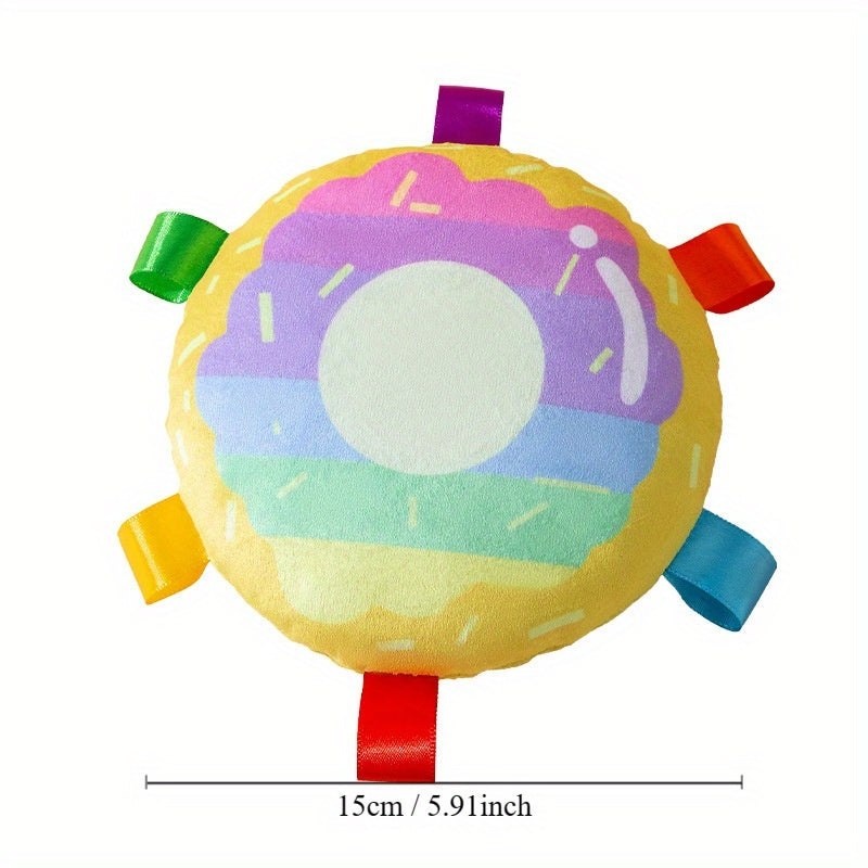 Bite-resistant Cartoon Plush Flying Disc Toy For Outdoor Play for Dogs